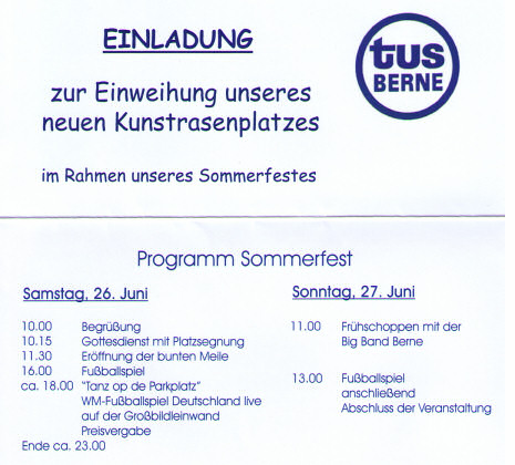 Einladung Sommerfest 2010, Teil 2