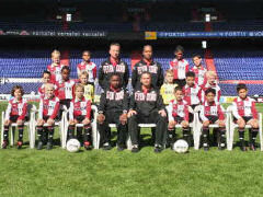 Internationales F-Jugend-Turnier beim Mariendorfer SV 06, Mannschaftsfoto Feyenoord Rotterdam