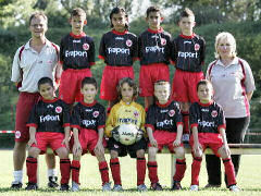 Internationales F-Jugend-Turnier beim Mariendorfer SV 06, Mannschaftsfoto Eintracht Frankfurt